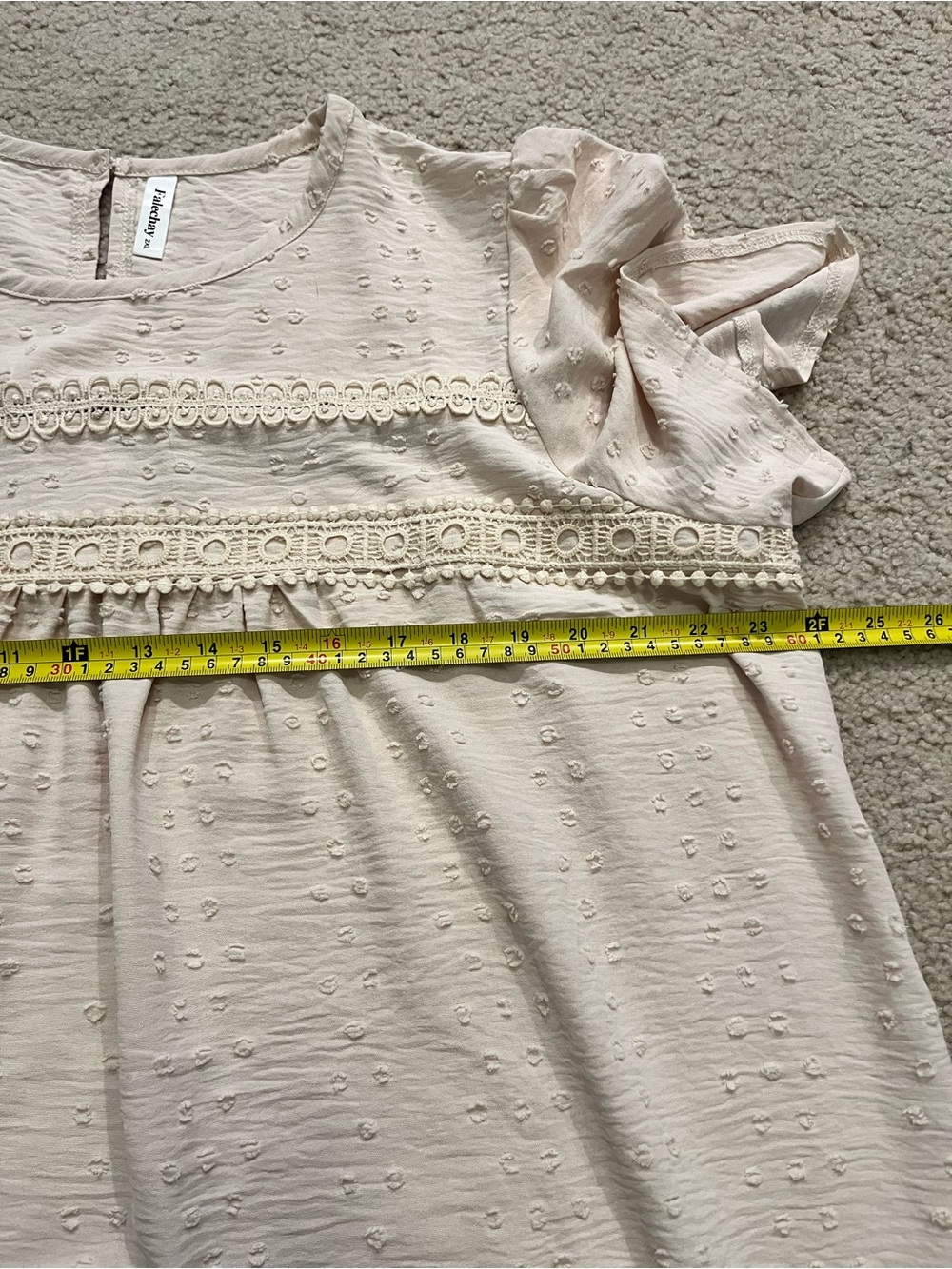 Boho short sleeve blouse top - Picture 6 of 8
